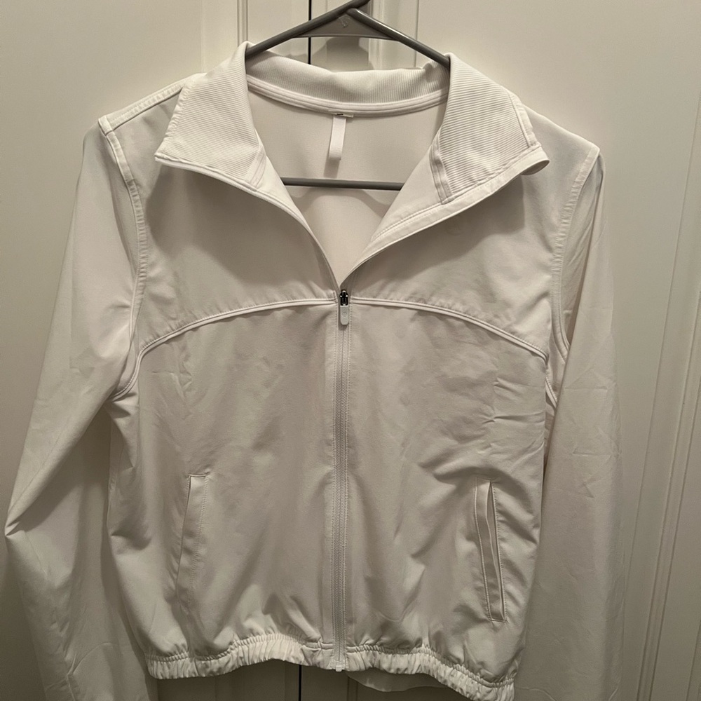 Lululemon White Zip Front Jacket - image 1